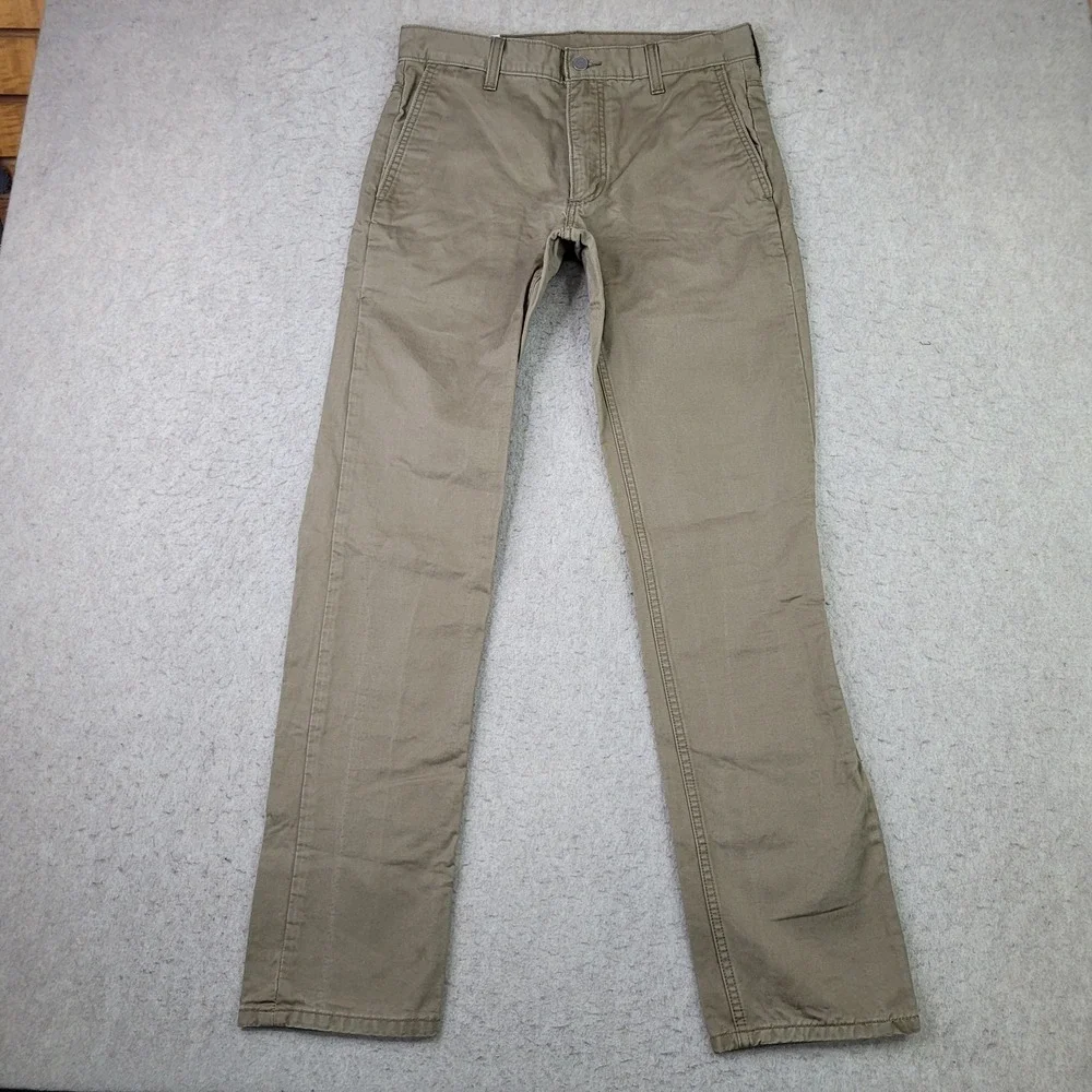 Levis Khaki Pants‎ Mens 32x32 Straight Leg 100% Cotton Western Workwear